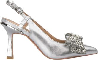 Alma En Pena Slip-on Schoen met Strik - Dames - Pumps - Grijs - 39 EU - Schoenen