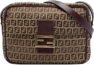 Fendi Pre-owned Fendi Zucchino Canvas Crossbody Unisex 79YM2TDFZT1HP3AO