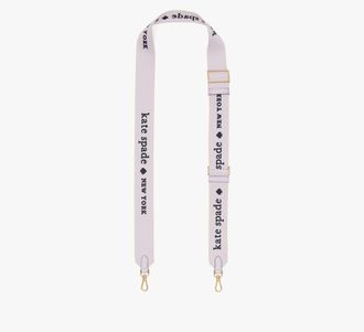 Kate Spade New York Womens Logo Webbing Bag Strap in Purple | Webbing