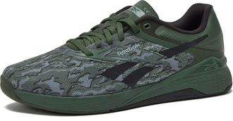 Reebok Nano X5 Mens Shoes, Cross Training and Light Running Sneakers for Men, Breakaway Green/Washed Black/Grey 3, 13 Women/11.5 Men