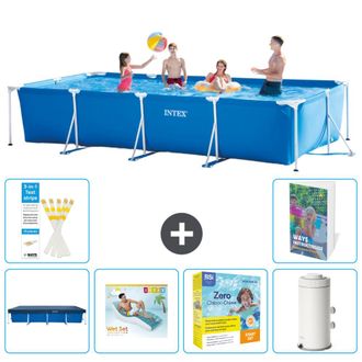 Intex Piscina Con Estructura Rectangular - 450x220x84 Cm - 7-piezas S135