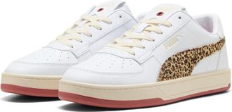 Puma Sneaker PUMA CAVEN 2.0 ANIMAL FLAIR, Damen, Gr. 37,5, weiss (puma wei&szlig;, toasted almond, exotic rot), Synthetik, Schuhe Sneaker