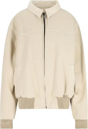 Maison Margiela Four Stitches Zip Jacket - Off-White