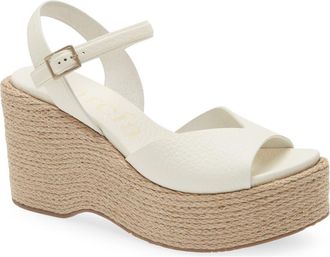 Pedro Garcia Doina Ankle Strap Platform Sandal in Creme Cervo at Nordstrom, Size 6.5Us