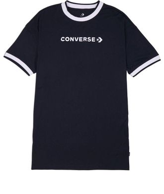 Converse (WMNS) Converse Wordmark T-Shirt Dress Black 10024783-A01