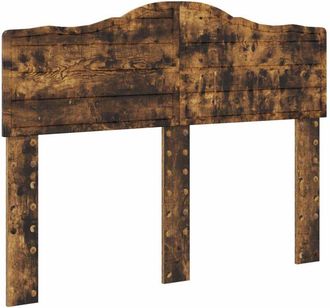 vidaXL Cabecero Roble Ahumado 135 Cm Madera Contrachapada Vidaxl