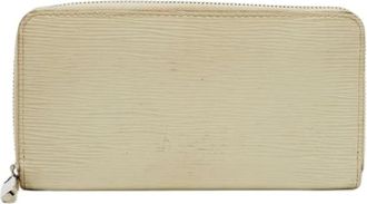 Louis Vuitton Pre-owned Wallets, female, White, Size: ONE SIZE Pre-owned Vintage Leather Wallet
