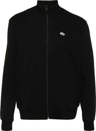 Diesel S-Lock-Doval-Pj cotton track jacket - men - Elastane/Cotton/Cotton - L - Black