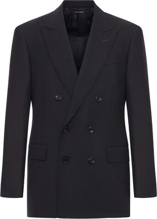 Tom Ford High Twist Double Breasted Wool Jacket