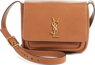 Saint Laurent Small Niki Leather Shoulder Bag in Brick at Nordstrom