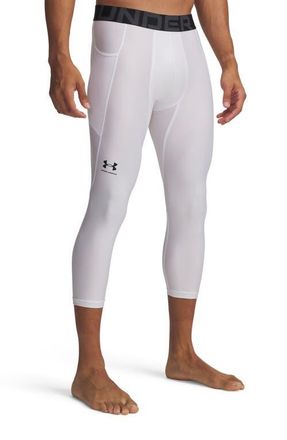 Under Armour HeatGear 3/4 Leggings in White at Nordstrom, Size Xx-Large