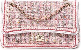 Chanel Tweed Classic Double Flap Schoudertas