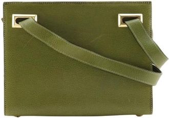 Ferragamo Pre-owned Leren Schoudertas - Dames - Vintage Handtas - Groen - ONE Size - Leer - Vintage
