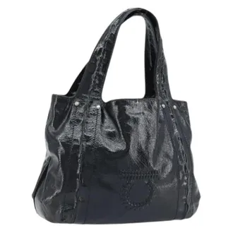 Ferragamo Pre-owned Shoulder Bags, female, Black, Size: ONE SIZE Pre-owned Hand Bag