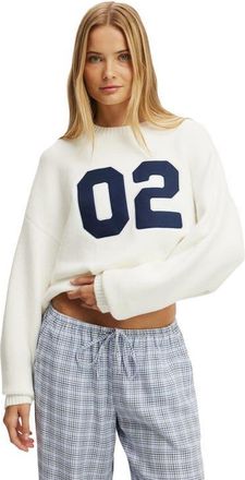 Cotton On Womens Oversized Knit Sweater in Coconut Milk 02 at Nordstrom, Size Medium