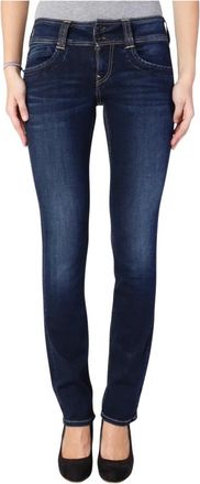Pepe Jeans London Straight Fit Jeans - Dames - Skinny Jeans - Blauw - W29 L32 - Jeans