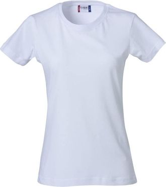 Clique Clique Womens Basic Tee T-Shirt, White, 16 (Size: X-Large)