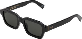 Retro Superfuture Unisex Sunglasses Caro Black Acetate