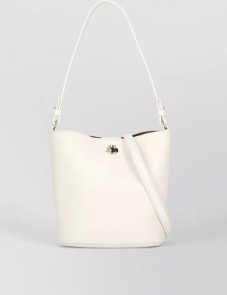 Coccinelle leather bucket shoulder bag adjustable strap
