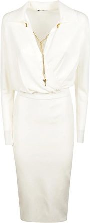 Elisabetta Franchi Mujer, Vestidos, Beige, Talla: M
