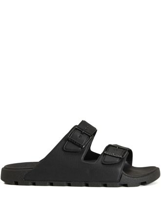 Woolrich double-buckle slides - men - Polyurethane/Polyurethane/Rubber - 42 - Black