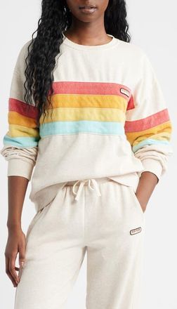 Rip Curl Surf Revival Relaxed Sweatshirt in Oatmeal at Nordstrom, Size X-Large