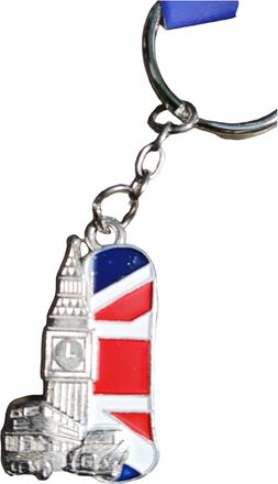 Generic London Letter I Keychain - Metal Keyring with UK Symbols