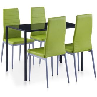 vidaXL Set da Pranzo 5 pz Verde - Vidaxl
