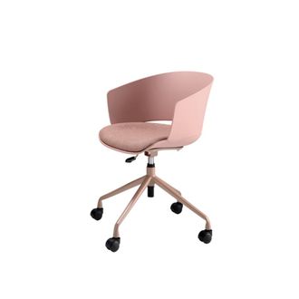 MondoViro Silla de oficina giratoria rosa 60x53 cm 80/86h