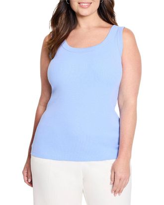 Nic+Zoe Nic+Zoe Plus Perfect Knit Rib Scoop Tank