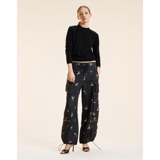 Cynthia Rowley Printed Cargo Pants