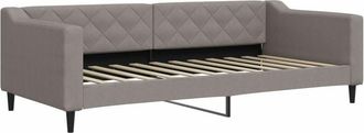 vidaXL Sofá cama sin colchón tela taupe 90x200 cm Vidaxl