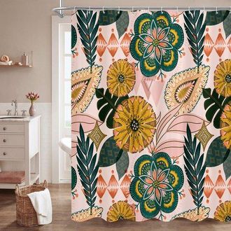 OEM Cortina De Ducha, Talla 2xl, Alto 270 Cm Ancho 180 Cm, Cortina Divisoria, Tela Para Cortina De Ducha, Cortina De Ba&ntilde;o Impermeable