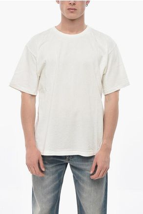 1989 STUDIO Cotton Crewneck T-Shirt in Solid Color size M