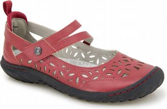 JBU by Jambu Womens Bellerose Encore Mary Jane Flat In Red