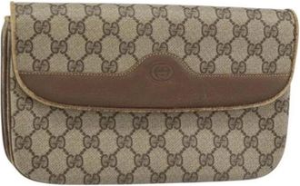 Gucci Pre-owned Clutches, female, Beige, Size: ONE SIZE Pre-owned Plastic Clutch