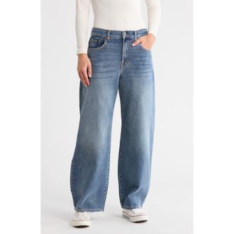 7 For All Mankind Bonnie Curvilinear Raw Hem Barrel Leg Jeans in Lorton at Nordstrom Rack, Size 33