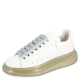Alexander McQueen Alexander Mcqueen Womens Oversized Sneaker Larry in White Calfskin - Size EU 37