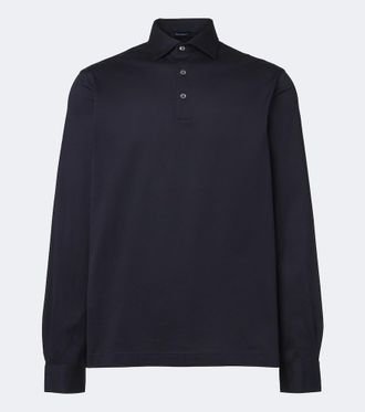 Thom Sweeney Cotton jersey polo shirt