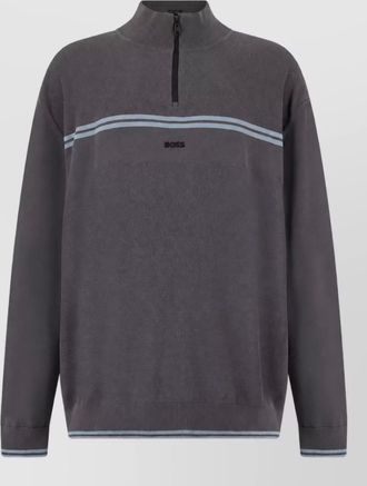 HUGO BOSS high neck zip sweatshirt
