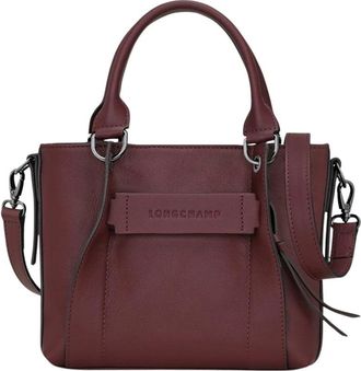 Longchamp 3D S Handtas - Dames - Tassen - Bruin - Maat: ONE Size Zijde