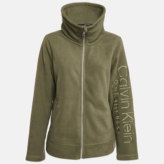 Calvin Klein Green Synthetic Fleece Performance Jacket XL