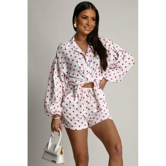 OEM Conjunto De Muselina Molly - Lunares Rojos M/l