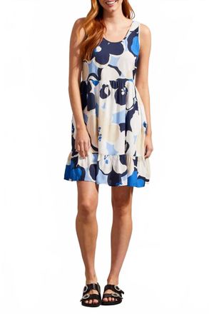Tribal Ledora Tiered Dress In Picasso Blue