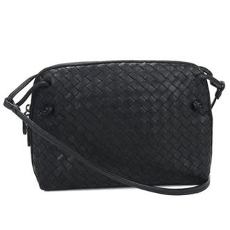 Bottega Veneta Pre-owned Vintage Schoudertas - Dames - Pre-owned - Zwart - Maat: ONE Size Leer