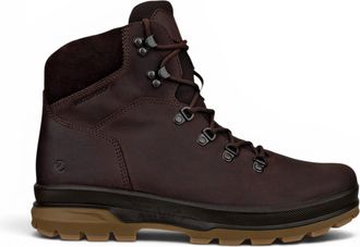 Ecco Ecco Mens Brown Leather Waterproof Lace-up Hiking Boots - Rugged Track 25