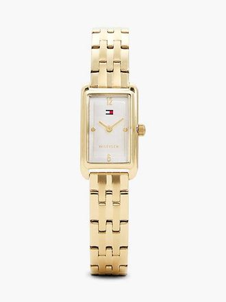 Tommy Hilfiger Reloj de acero chapado en oro
