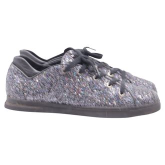 Stuart Weitzman Low-Top Sneakers in Multicolor Glitter