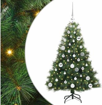 vidaXL Árbol de Navidad artificial con 150 LED Verde 120 cm PE y PVC vidaXL