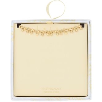 Leith Droplet Collar Necklace in Gold at Nordstrom Rack